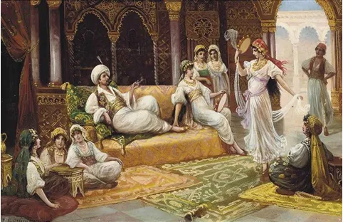 Vielweiberei - Sultan im Harem